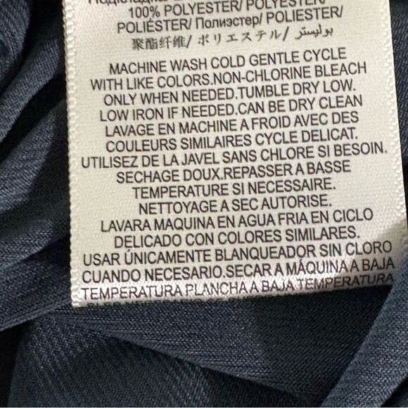 BCB Generation Blue Gray Halter Sundress Cocktail High Low Side Slits Women’s XS - Picture 8 of 9